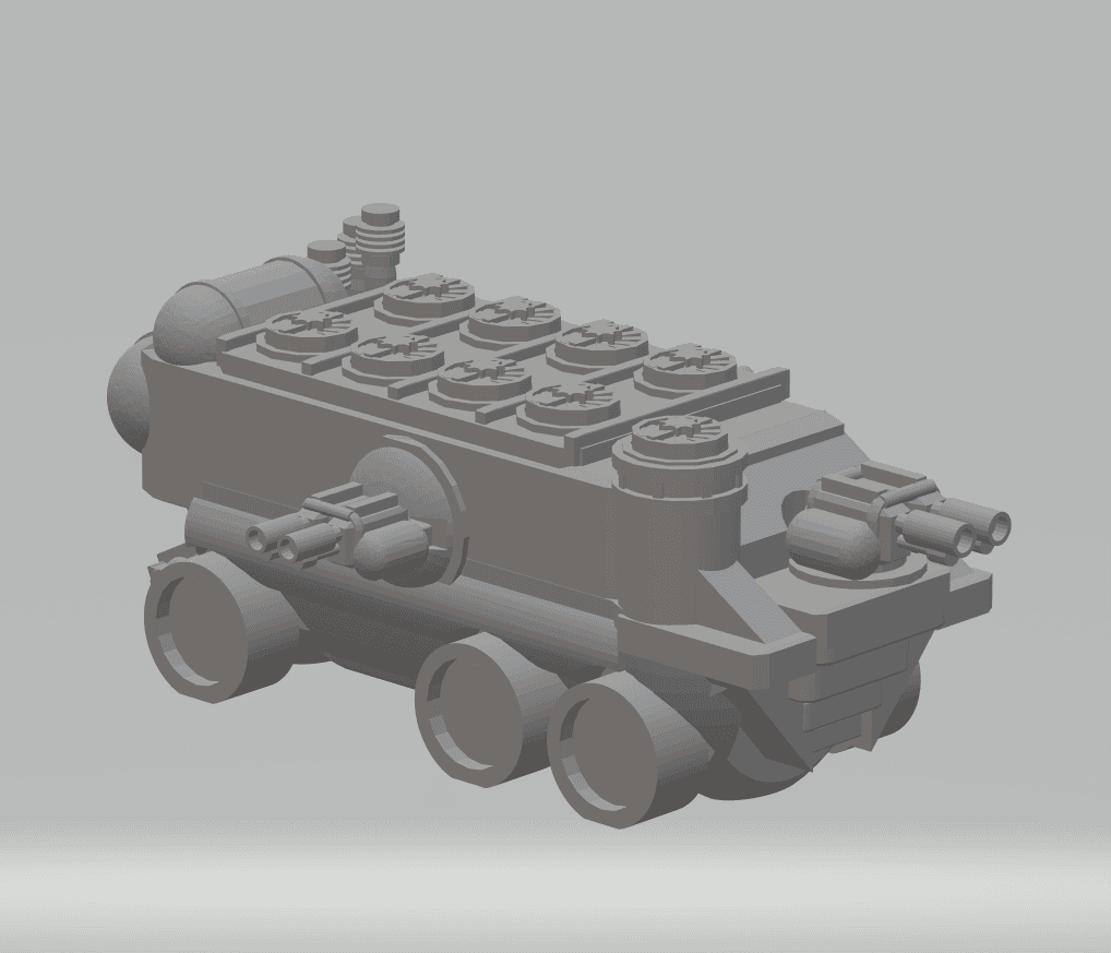 FHW: Weird Trooper Chem Wagon v1.2 Prototype 3d model