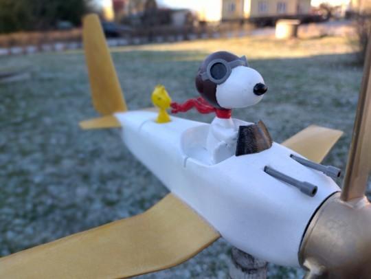 Snoopy wind vane 3d model
