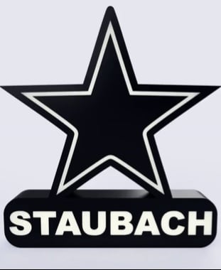 Dallas Cowboys Sign – LED Strip Compatible 3d model