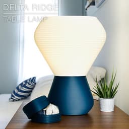 DELTA RIDGE | Table lamp E14 & E27 fast-print 3d model