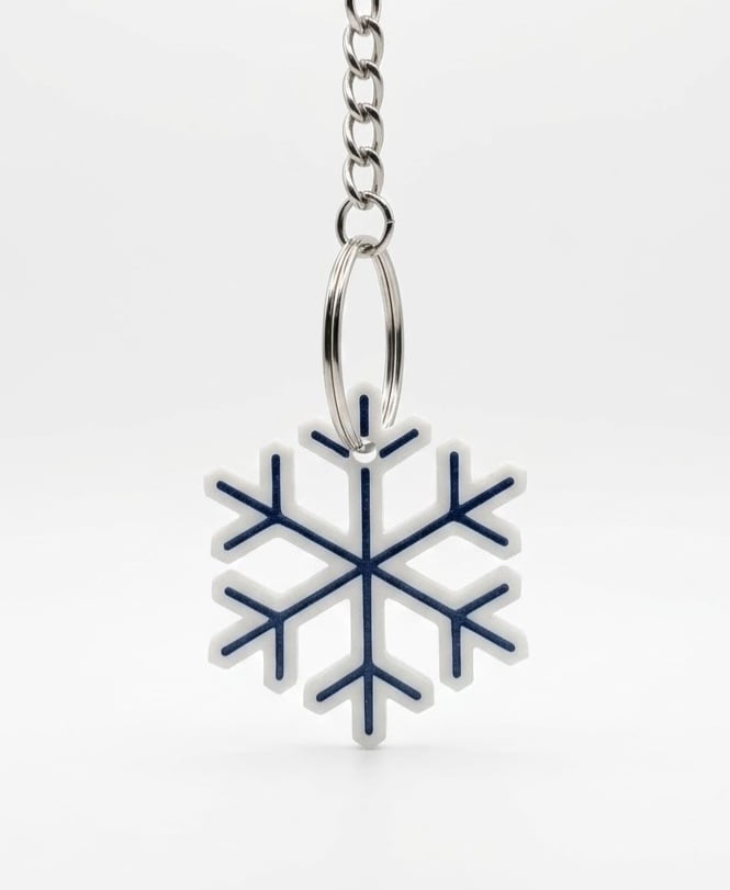 SnowFlake_KeyChain_PrintStart3D.stl 3d model
