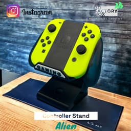 Universal Controller Stand - Inspired by "Alienware" - Print in Place 3d model