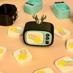 Retro TV Clicky 3d model
