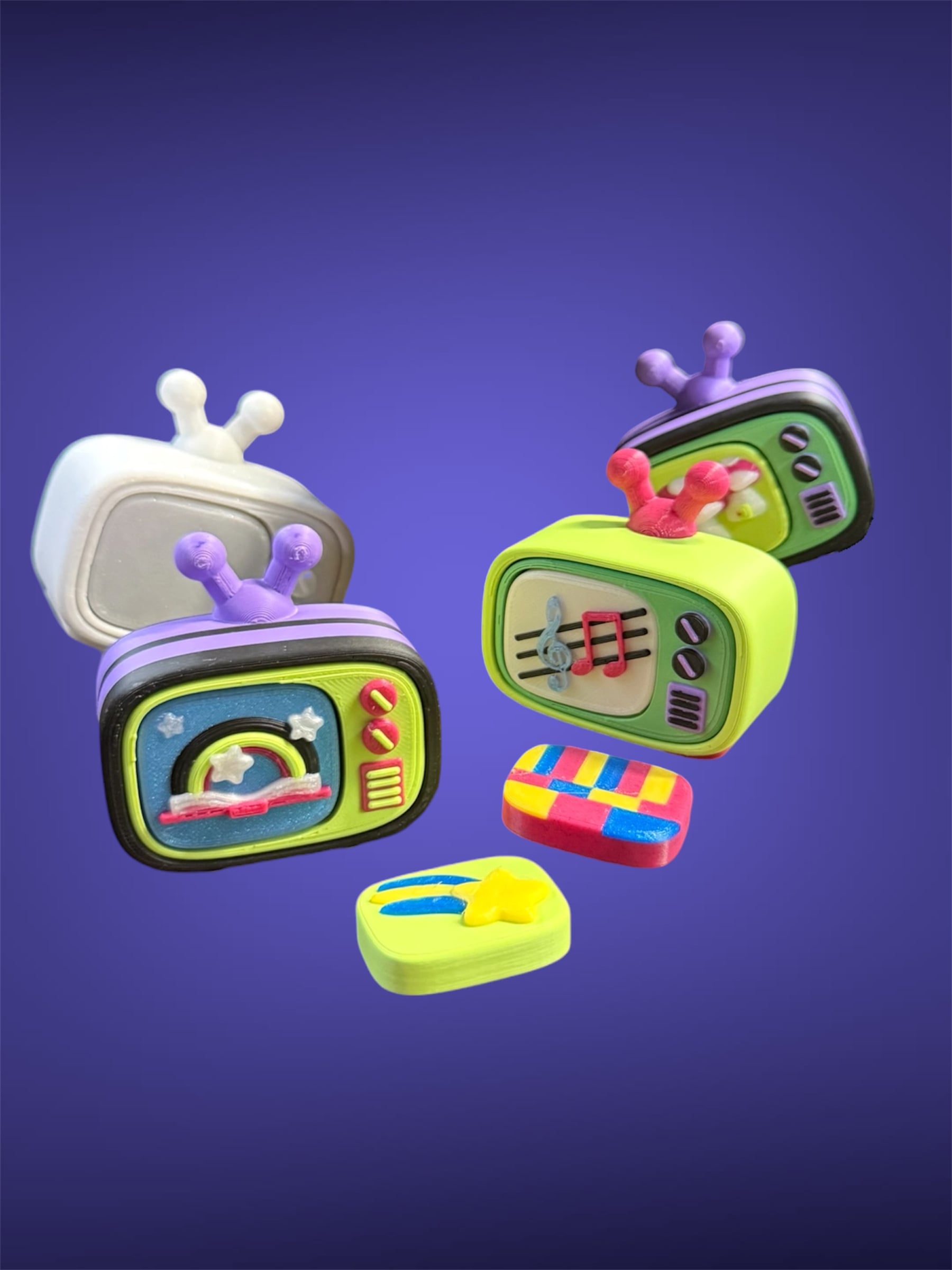 Retro TV Clicky 3d model