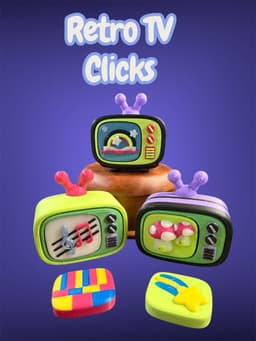 Retro TV Clicky 3d model