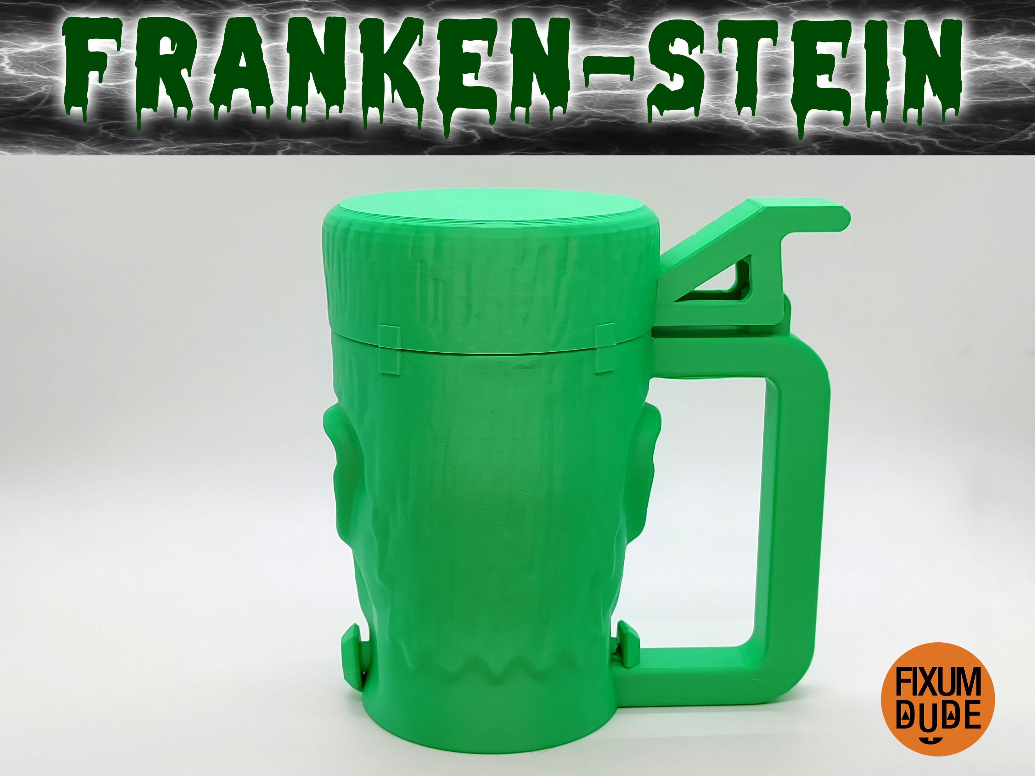 Franken-Stein Flip Top Can Coozie 3d model
