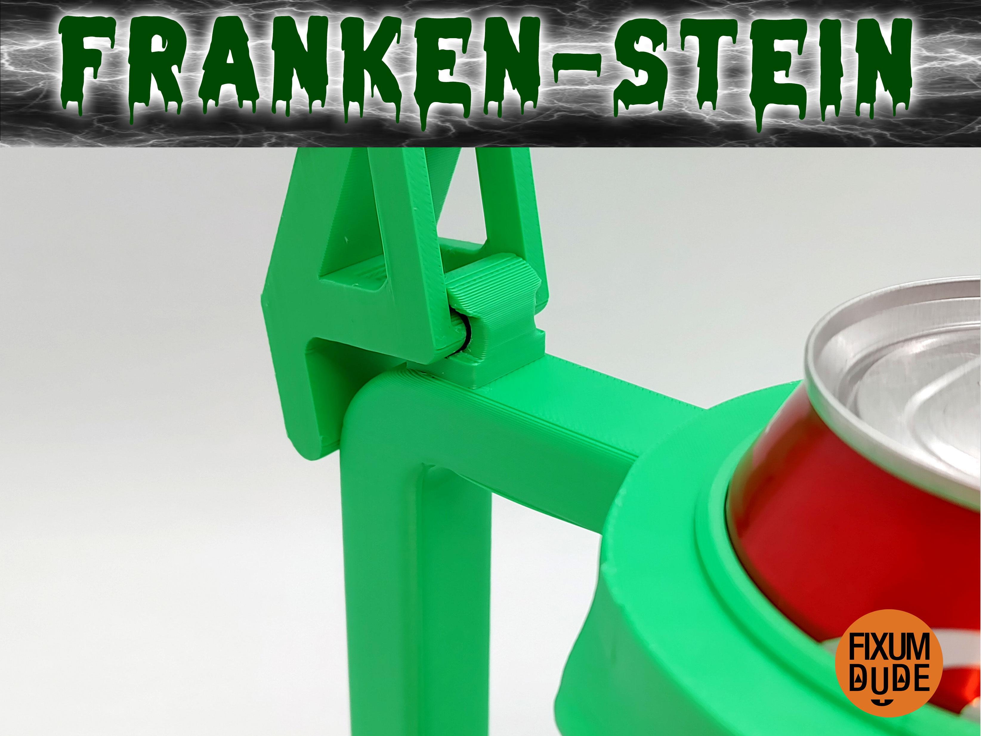 Franken-Stein Flip Top Can Coozie 3d model