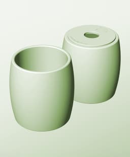 CR128-170-PStacking pierced module bin for modern home decor 3d model