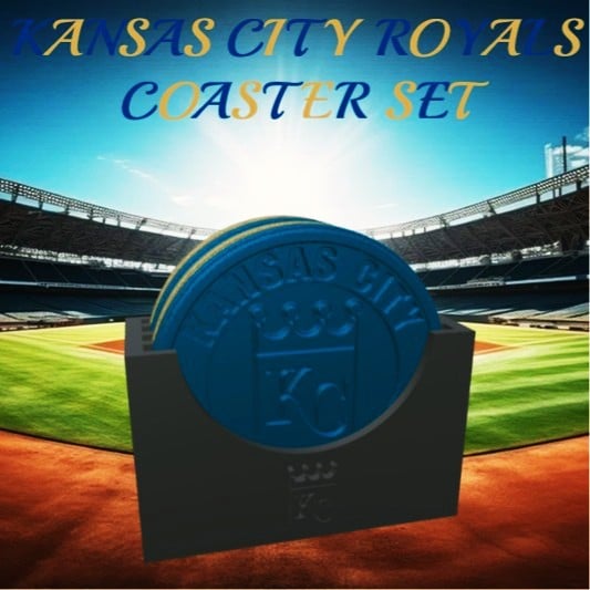 Kansas City Royals Coaster Set (MLB) 3d model