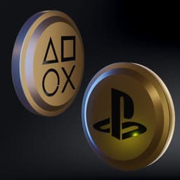 Play Station Bonus Coin From Astro Bot, Astro's PlayRoom Coin / PS5 Coin 3d model
