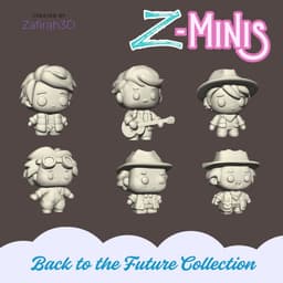 Z-Minis Back to the Future Collection 3d model