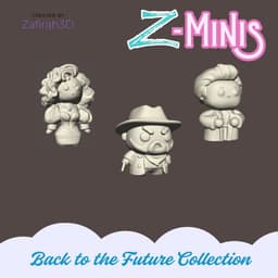 Z-Minis Back to the Future Collection 3d model