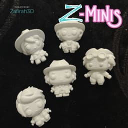 Z-Minis Back to the Future Collection 3d model