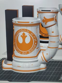 12oz Rebel Alliance Can Cozy Dice Tower 3d model