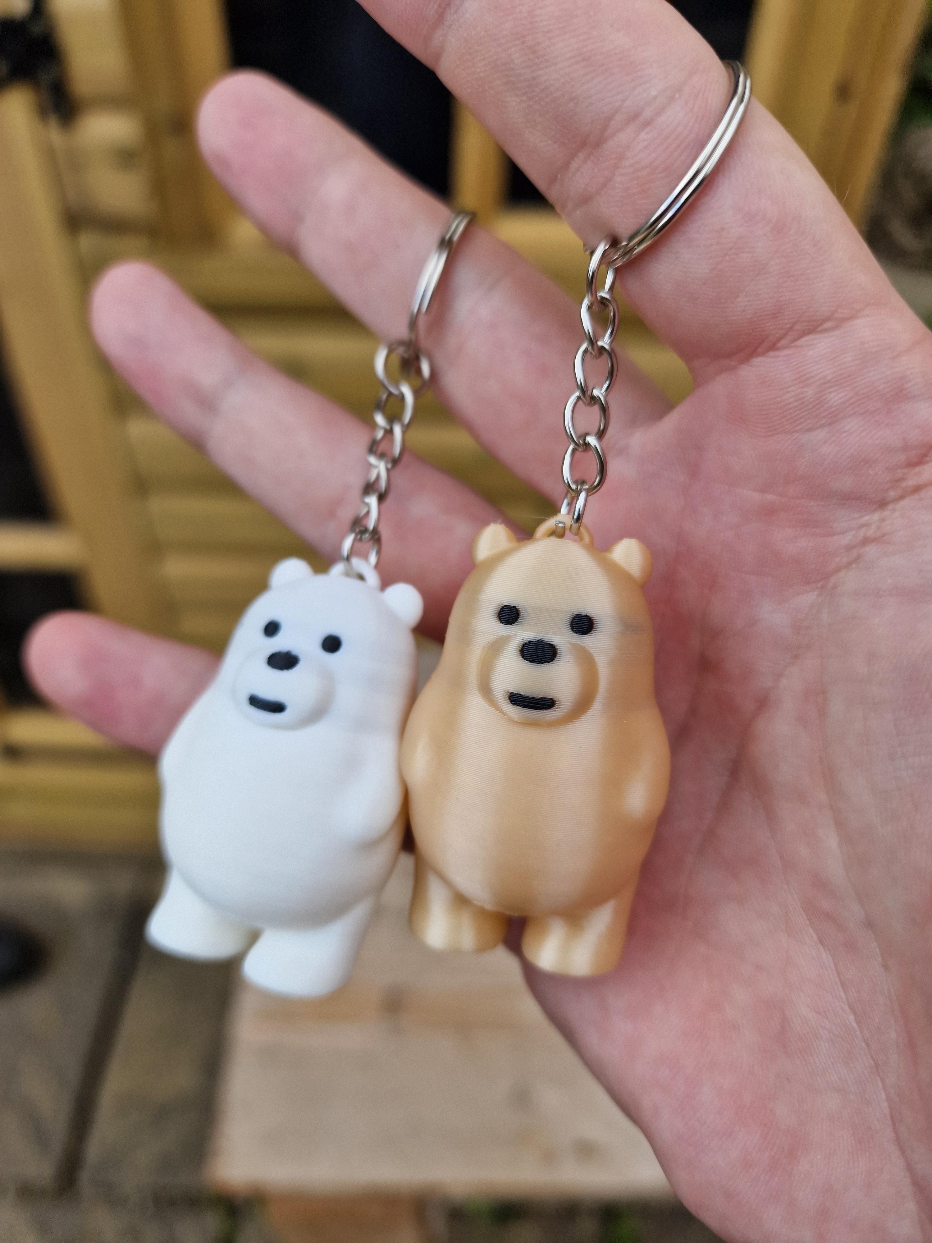Kawaii Bear Keychains 3d model