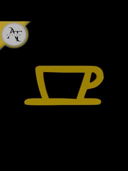 Simple Coffee Cup Symbol - 2D Art 3d model