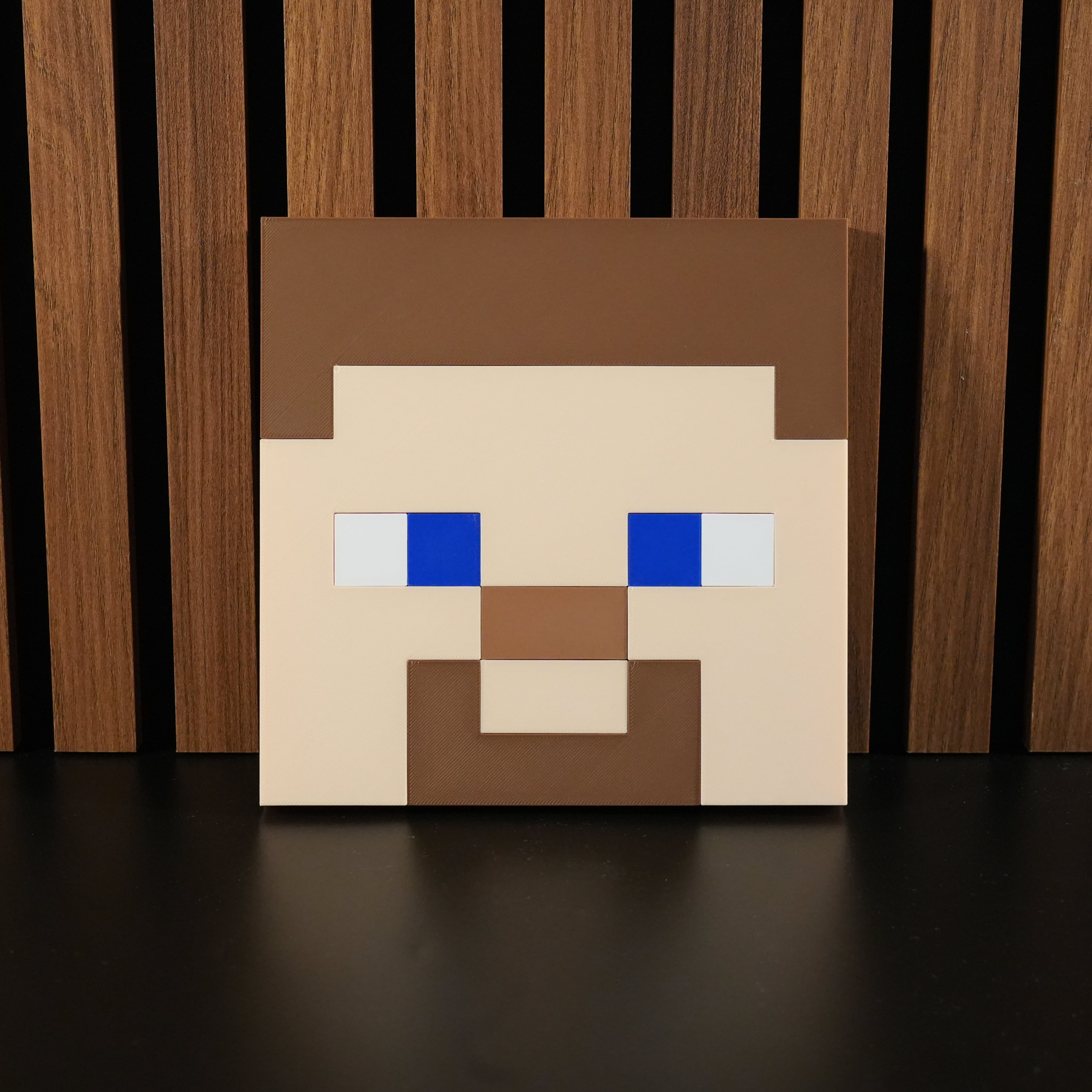 Steve Minecraft wall version 3d model