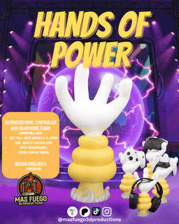 Power Line - Goofy Movie - Hands of Power - Gaming Accessory Stand 3d model