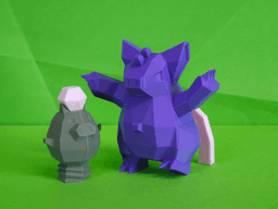 Grumpig Low Poly Pokemon 3d model