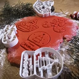 3 pcs. Christmas Cookie Cutter, Mini Bundle Cute Cutters, Christmas Set, Gift and Surprise 3d model