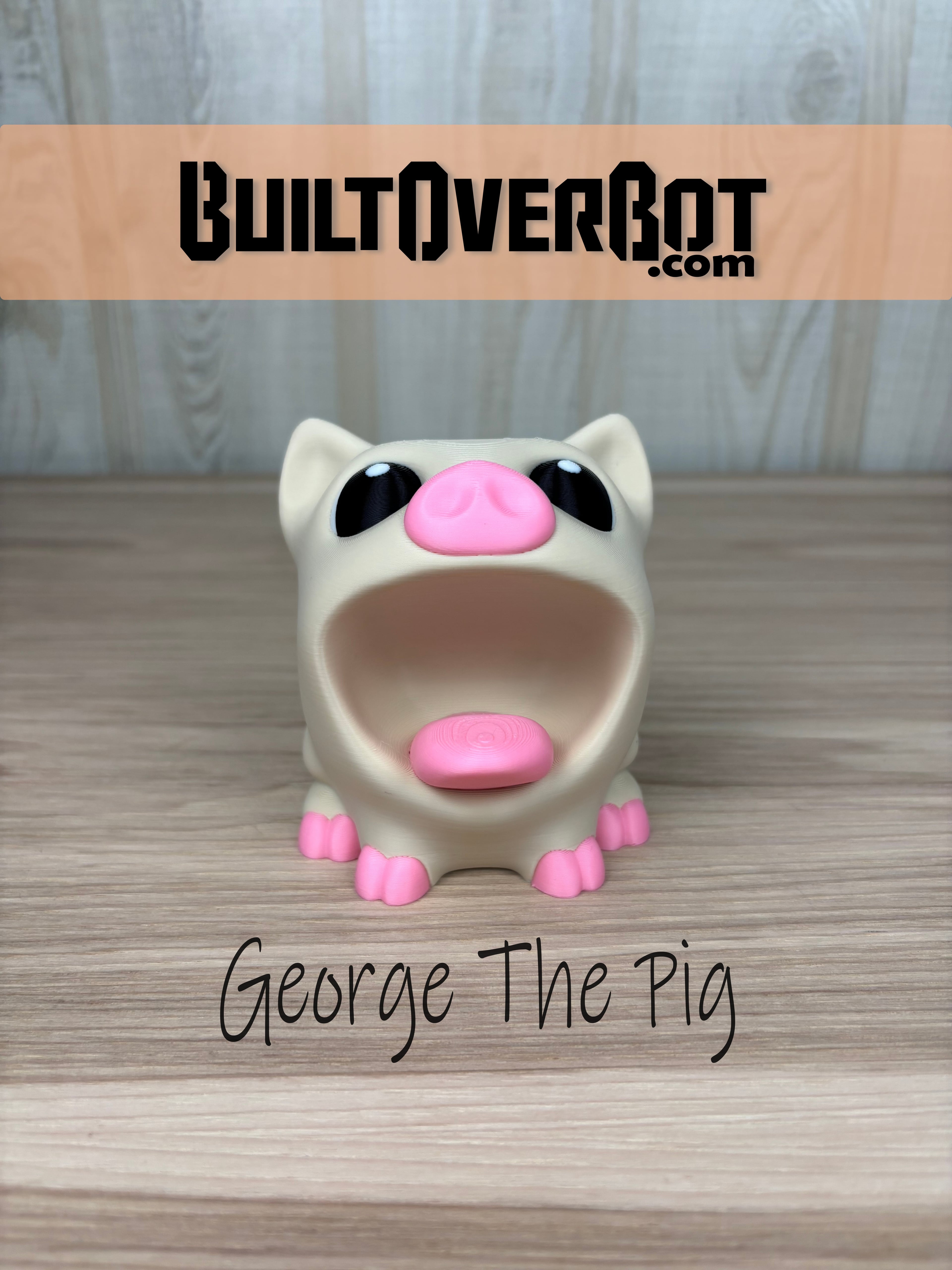 George the Pig with Tongue Out 3d model