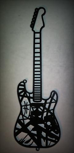 EVH Frankenstein Guitars wall sculpture/ornaments 3d model
