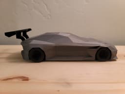 Low Poly Aston Martin Vulcan - Remastered 3d model