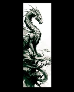 High Fantasy Dragons of Nature - Set of Bookmarks 3d model