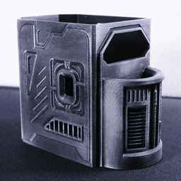 Cyberpunk Pencil Pot 3d model