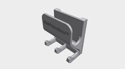 WK1 - Vertical Pocket and Key/Glasses Hooks 3d model