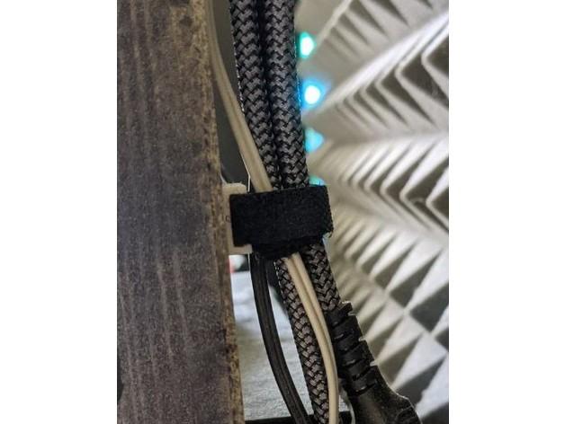 Velcro strap holder wall mount  3d model