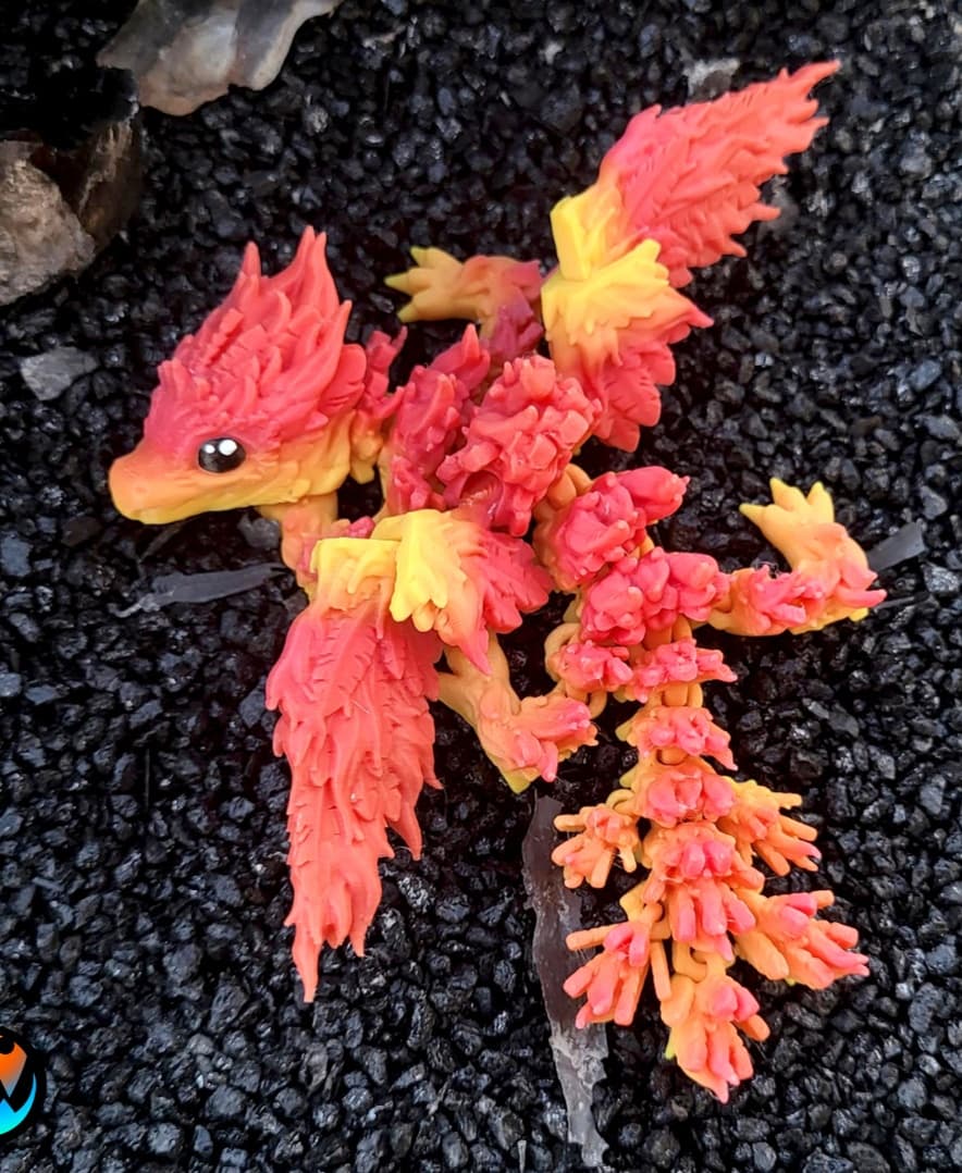 Baby Phoenix Dragon 3d model
