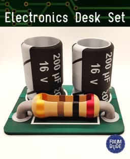 Electronics Desk Set 3d model