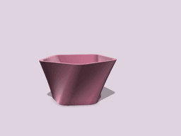 Pentagonal Planter Pots Minimalist Design Strong Fillet Collection 3d model