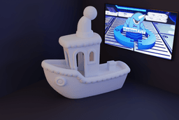 barquinho BENCHY tema Natal.stl 3d model