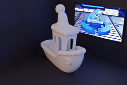 barquinho BENCHY tema Natal.stl 3d model