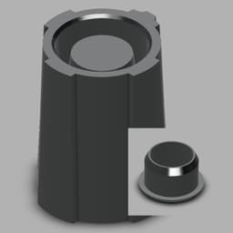 Mixing Board Knob and Cap - Small 3d model