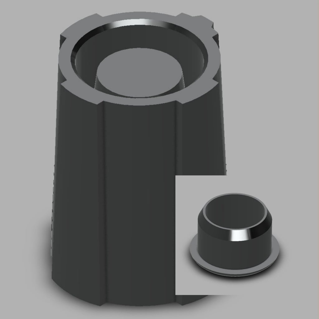 Mixing Board Knob and Cap - Small 3d model
