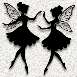 forest fairies ballerina dance wall art home decor 3d model