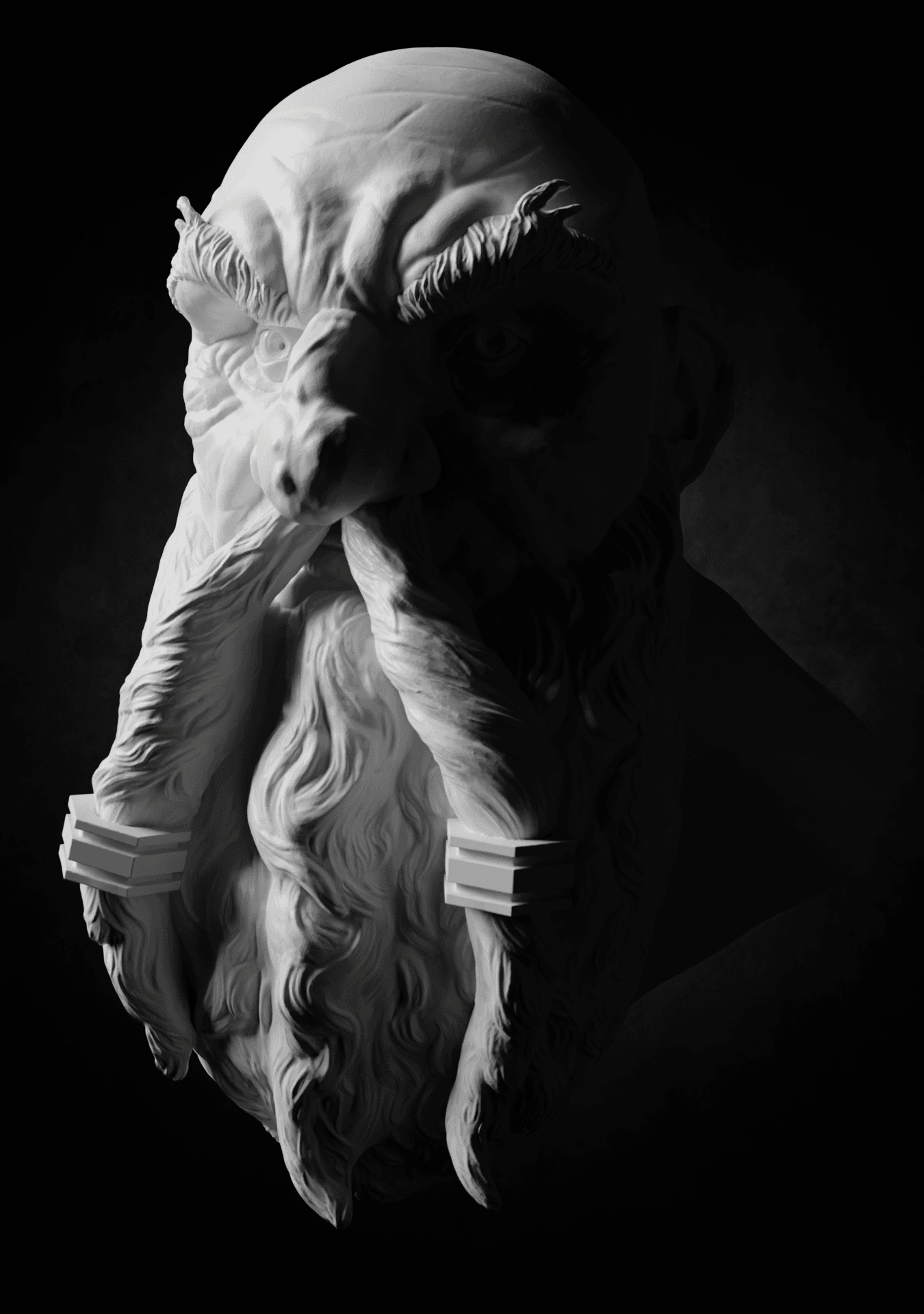 Dwarf head 3d model