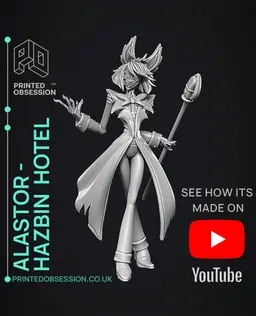 Alastor - Hazbin Hotel - Fan Art 3d model