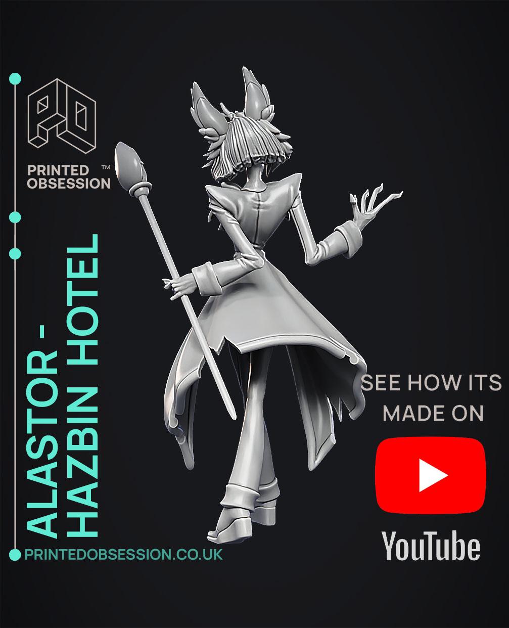 Alastor - Hazbin Hotel - Fan Art 3d model