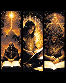 The owners of the mystical and fantasy knowledge will control the future - Set of Bookmarks 3d model