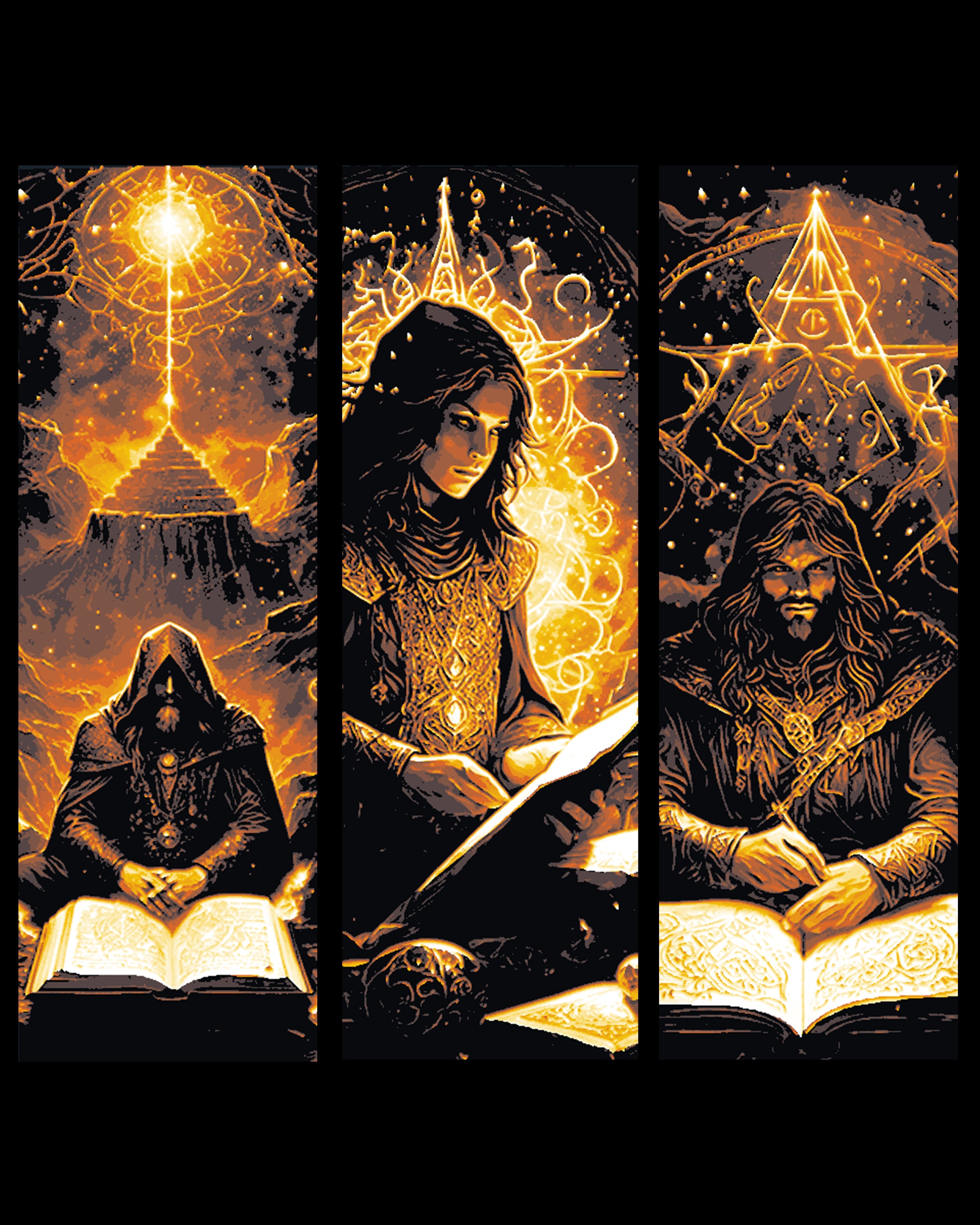 The owners of the mystical and fantasy knowledge will control the future - Set of Bookmarks 3d model