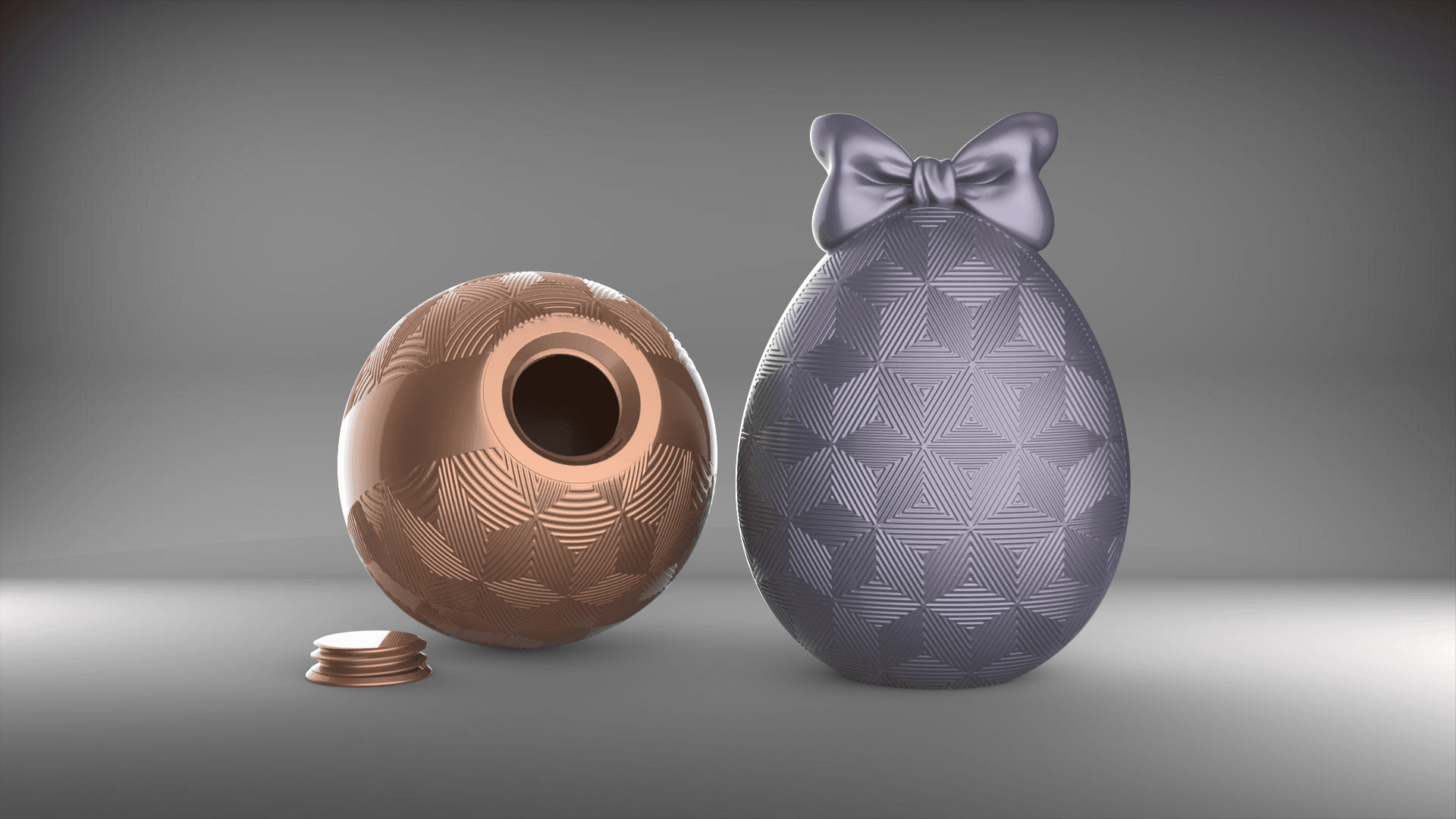 Trippy Hexangle Egg Container 3d model