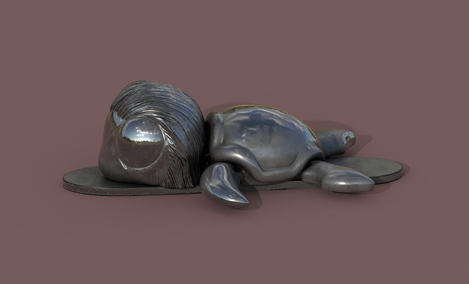 Super Turtle Silver Surfer 3d model