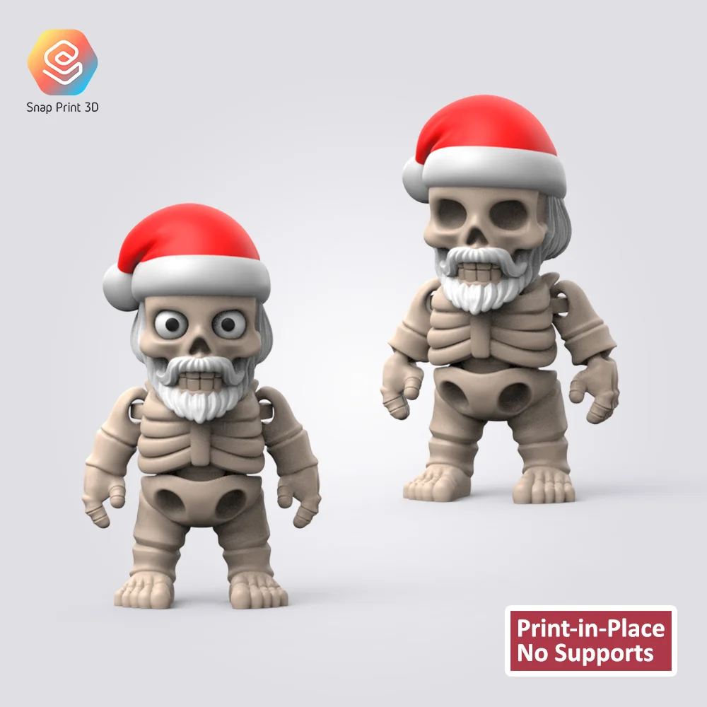 Christmas Flexi Skeleton 3d model