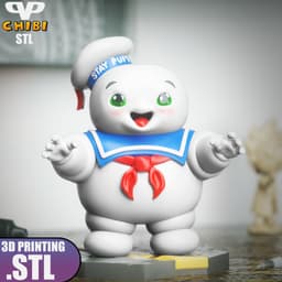 Stay Puft Chibi STL for 3D Printing ChibiSTL 3DXM 3d model