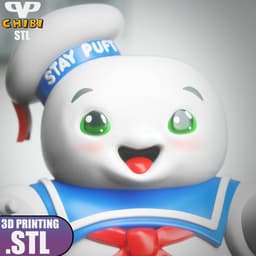 Stay Puft Chibi STL for 3D Printing ChibiSTL 3DXM 3d model