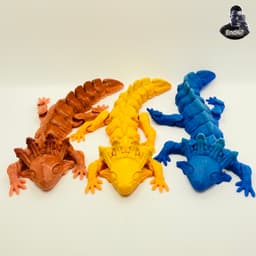 Very Cute Axolotl - Articulated - No Supports - Print in Place 3d model